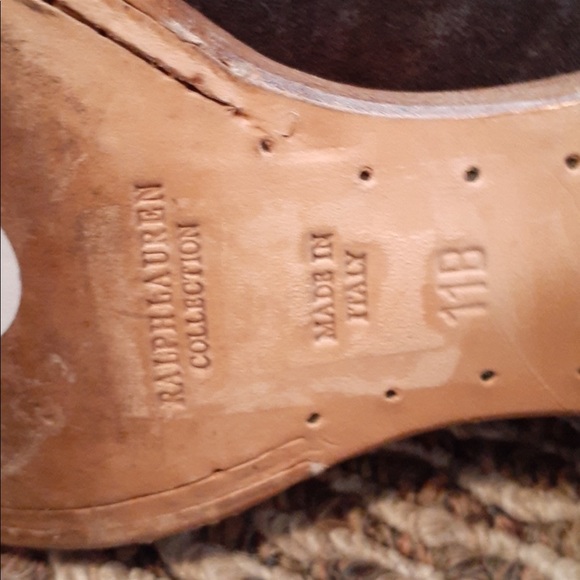 Ralph Lauren Purple Label Brown Suede Ankle Boots - Picture 9 of 13